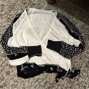FREE PEOPLE wrap shirt